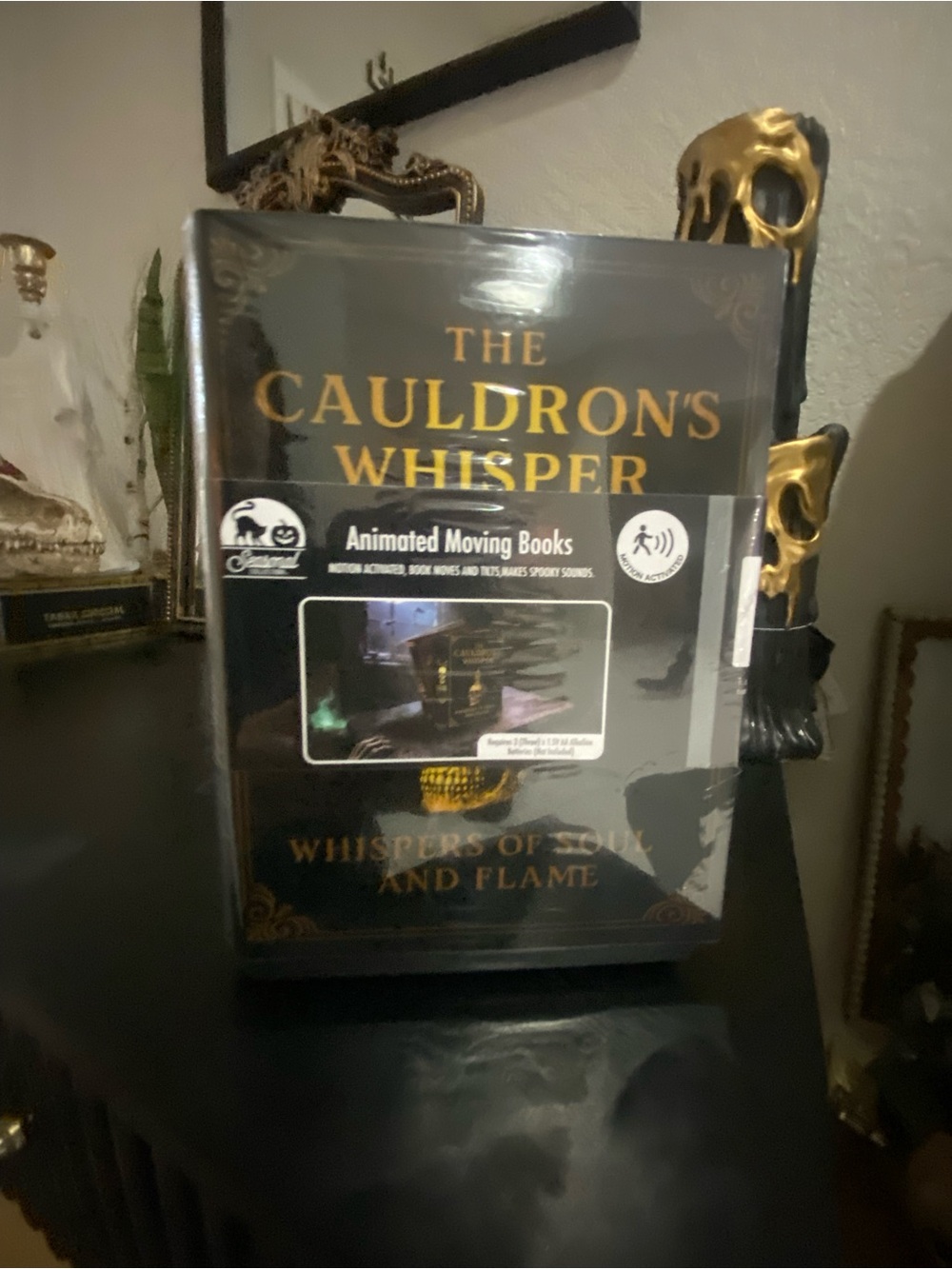 The Cauldron's Whisper Animated Moving Book – Black